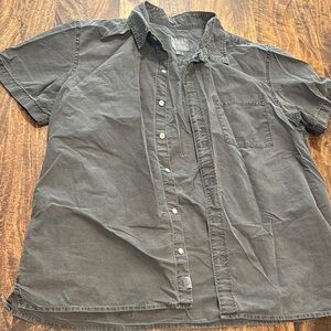 Used American Eagle Outfitters Charcoal Button Down Shirt XL